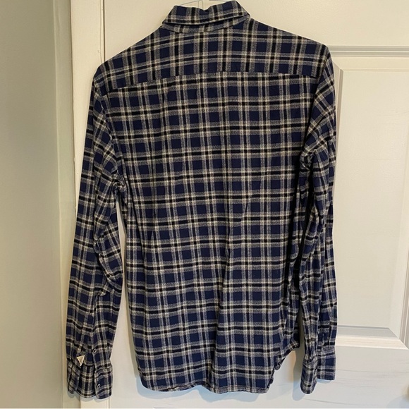 SCOTCH & SODA Button Down, Men’s Large, Blue Plaid Pattern, Great Condition! - Picture 7 of 13
